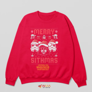 Star Wars the Dark Side of Christmas Red Sweatshirt