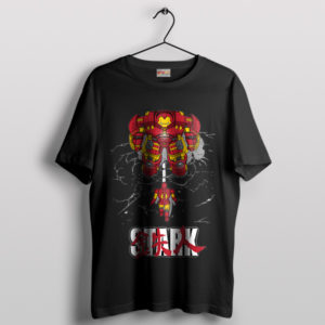 Stark Vs Hulkbuster Infinity War Black T-Shirt