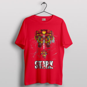 Stark Vs Hulkbuster Infinity War Red T-Shirt