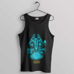 Starship Blueprint Millennium Falcon Tank Top