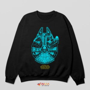 Starship Schematics Millennium Falcon Sweatshirt