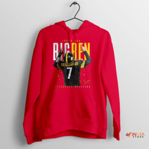 Steel City QB Ben Roethlisberger Fan Red Hoodie