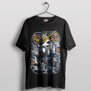 Steel Samurai Nu Mecha Gundam Black T-Shirt