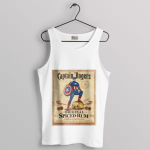 Steve Rogers Spiced Rum Expedition White Tank Top