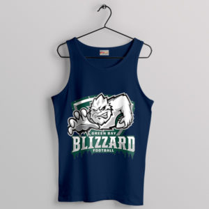 Storm the Field with Blizzard Footbal Navy Tank Top