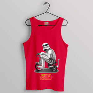 Stormtrooper Day Off Ride Tricycle Red Tank Top