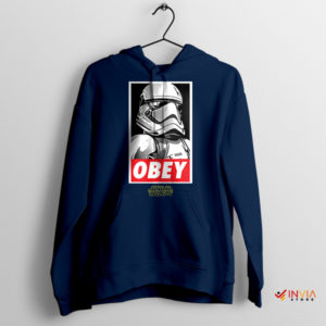 Stormtrooper Helmet Obedience Apparel Navy Hoodie