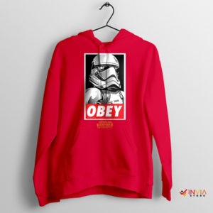 Stormtrooper Helmet Obedience Apparel Red Hoodie