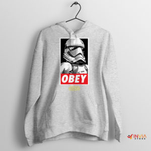 Stormtrooper Helmet Obedience Apparel Sport Grey Hoodie