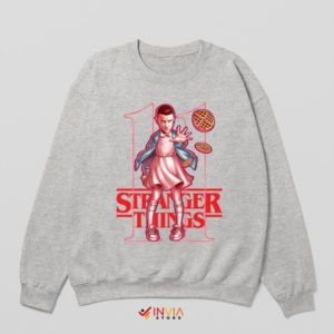 Stranger Things Season 4 Eleven Sport Grey Sweatshirt