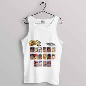 Street Fighter Characters Cobra Kai White Tank Top