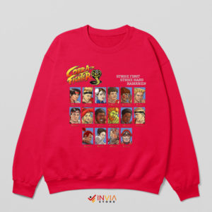 Street Fighter Cobra Kai Netflix Red Sweatshirt