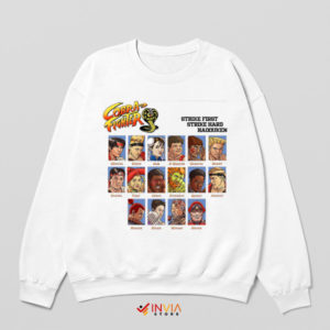 Street Fighter Cobra Kai Netflix White Sweatshirt