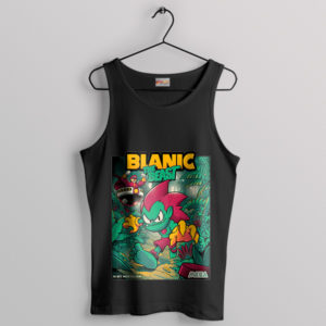 Street Fighter Green Guy Blanka Black Tank Top