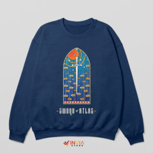 Strength Symbol Sword of Atlas Navy Sweatshirt