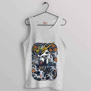 Strike Freedom Gundam Nu Mecha Sport Grey Tank Top