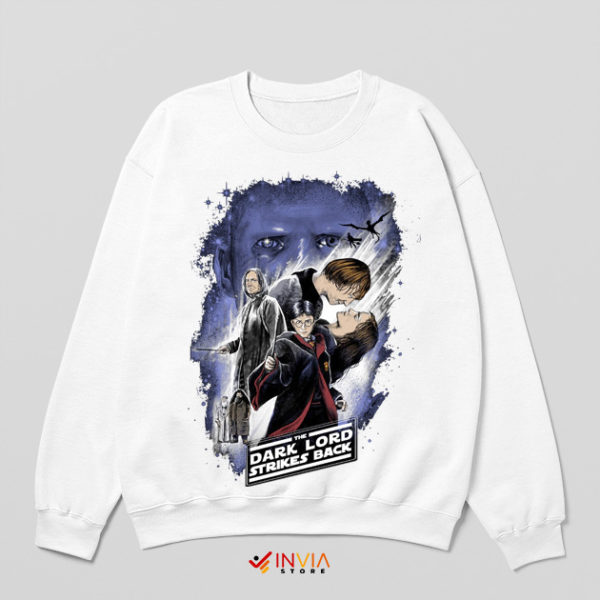 Strikes Back Dark Lord Voldemort White Sweatshirt