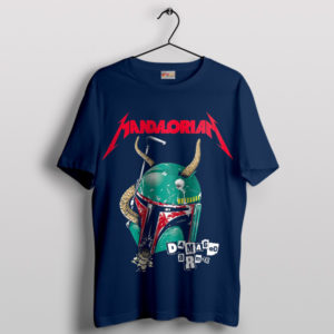 Strongest Mandalorian 3 Armor Navy T-Shirt