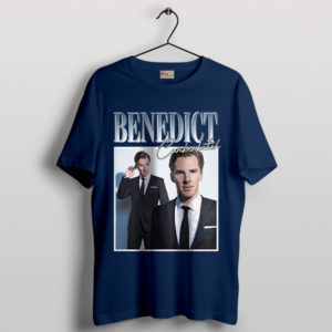 Stylish Benedict Cumberbatch Merch Navy T-Shirt