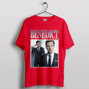 Stylish Benedict Cumberbatch Merch Red T-Shirt