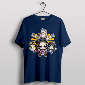 Suma Hinatsuru Makio Powerpuff Girls Navy T-Shirt