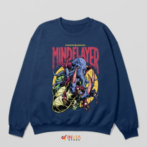 Summon the Mind Flayer DnD Game Navy Sweatshirt