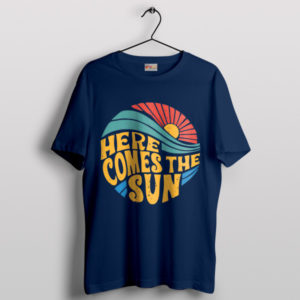 Sunshine with Here Comes the Sun Navy T-Shirt