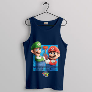 Super Mario Movie We're the Bros Navy Tank Top