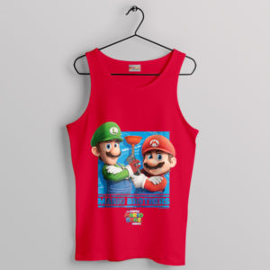 Super Mario Movie We're the Bros Red Tank Top