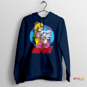 Super Mario Princess Peach Hook-Ups Navy Hoodie