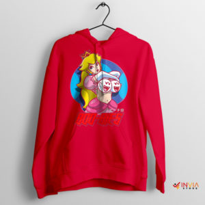 Super Mario Princess Peach Hook-Ups Red Hoodie