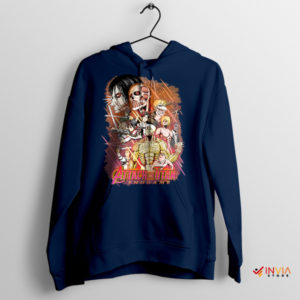 Super Power Attack on Titan Endgame Navy Hoodie