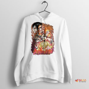 Super Power Attack on Titan Endgame White Hoodie