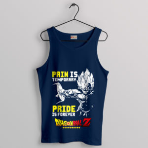 Super Saiyan God Vegeta Quote Navy Tank Top