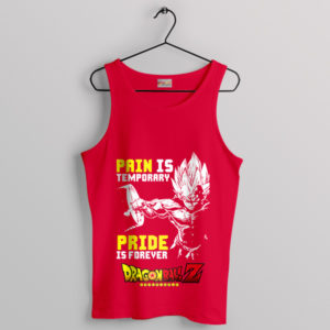 Super Saiyan God Vegeta Quote Red Tank Top