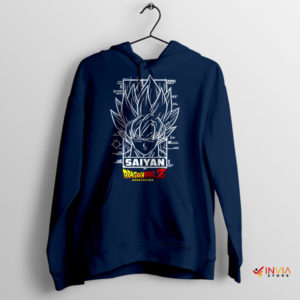 Super Saiyan Secrets Goku Blueprint Navy Hoodie