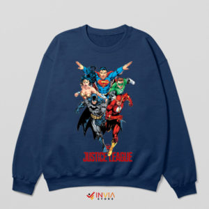 Superhero Classic DC Justice League Navy Sweatshirt