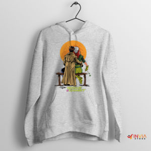 Superhero Love Story Rogue and Gambit Sport Grey Hoodie