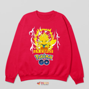 Surge of Power Pikachu Super Saiyan Red Sweatshirt