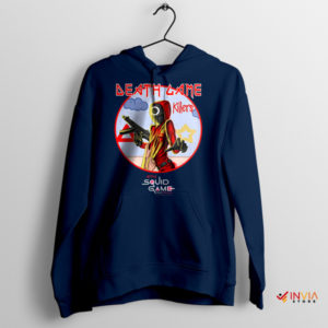 Survival Squid Game Killers Cover Art Navy Hoodie