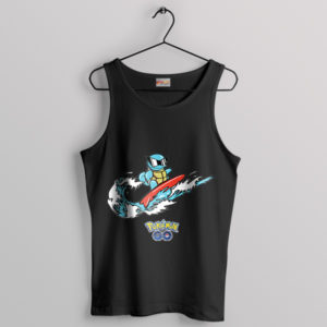 Swoosh and Squirtle Wartortle Nike Black Tank Top