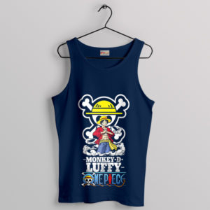 Sword of the Pirate King Luffy Navy Tank Top