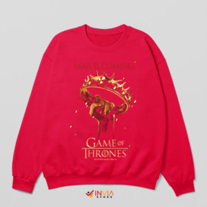 Symbol of Kingship Crown Fist GOT Red Sweatshirt