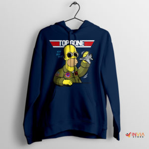 Takeoff with Homer Maverick Top Gun Hoodie