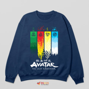 The Art of Elemental Avatar TLA Navy Sweatshirt