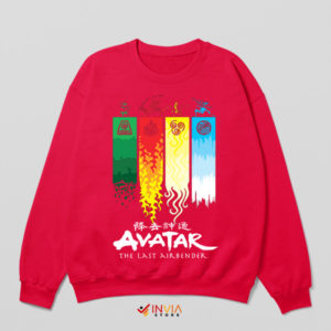 The Art of Elemental Avatar TLA Red Sweatshirt