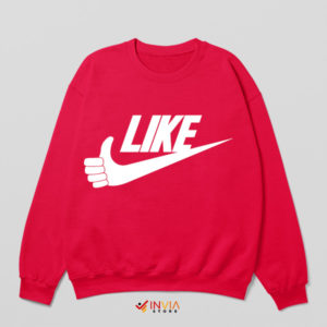 The Art of Meme Like Symbol Nike Red Sweatshirt