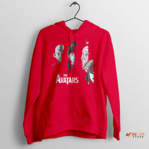 The Avatars Four Nations Journey Red Hoodie