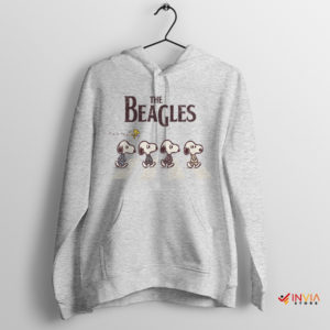 The Beagles Snoopy Dog Abbey Road Sport Grey Hoodie