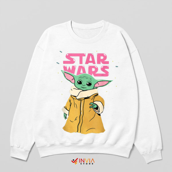 The Child Mandalorian 3 Cute White Sweatshirt